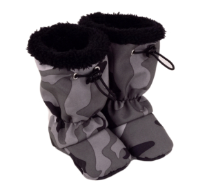 Dětské softshellové capáčky ROCKINO vzor 6339 vel. 1,2 - šedý maskáč
