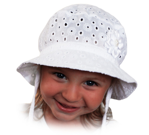 Dívčí klobouk ROCKINO vel. 46,48,50,52,54,56 vzor 3210 - bílý