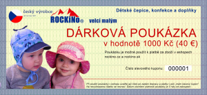 03 Dárkový poukaz Rockino 1000 Kč, 40 €