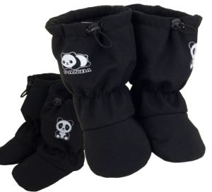 Softshellové capáčky s protiskluzem ROCKINO Premium Antislip vzor 6452 vel. 2,3 - černé Panda