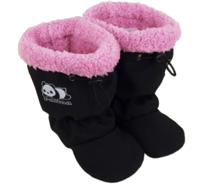 Softshellové capáčky s protiskluzem ROCKINO Premium Antislip vzor 6455 vel. 2,3 - černorůžové Panda
