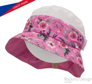 Dívčí, dámský klobouk ROCKINO vel. 48,50,52,54,56 vzor 3235 - růžový