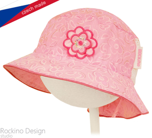 Dievčenský, dámsky klobúk ROCKINO veľ. 48,50,52,54,56 vzor 3351 - ružový