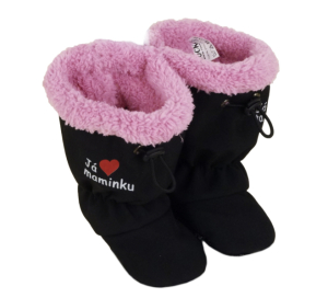 Detské softshellové topánočky ROCKINO vzor 6325 - čiernoružové MT