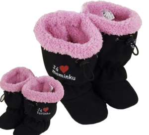 Detské softshellové topánočky ROCKINO vzor 6325 - čiernoružové MT