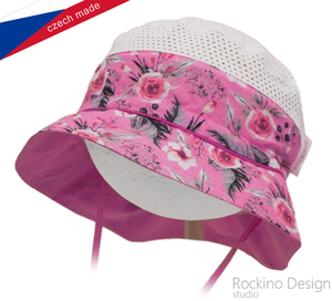 Dívčí, dámský klobouk ROCKINO vel. 48,50,52,54,56 vzor 3235 - růžový