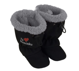 Detské softshellové topánočky ROCKINO vzor 6325 - čiernosivé MT