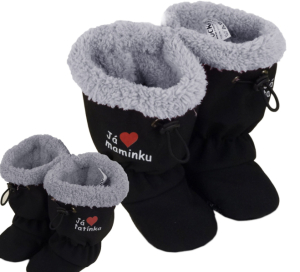 Detské softshellové topánočky ROCKINO vzor 6325 - čiernosivé MT