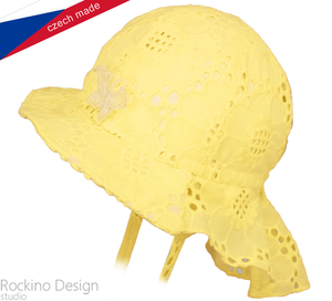 Dívčí klobouk ROCKINO vel. 46,48,50 vzor 3330 - žlutý