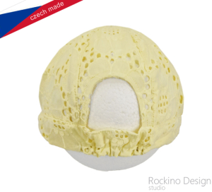 Dětská čepice ROCKINO vel. 48,50,52,54,56 vzor 3375 - žlutá