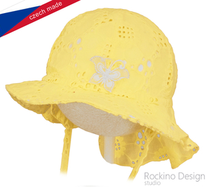 Dievčenský klobúk ROCKINO veľ. 46,48,50 vzor 3330 - žltý