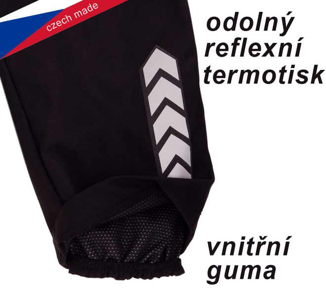 Dětské softshellové oteplovačky ROCKINO vel. 128,134,140,146 vzor 8703 - černé