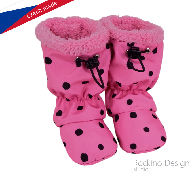 Dětské softshellové capáčky ROCKINO vzor 6337 - růžové