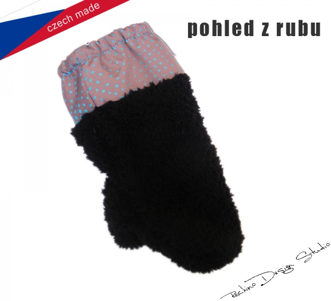 Softshellové rukavice ROCKINO vel. 1,2 vzor 6303 šedočerné