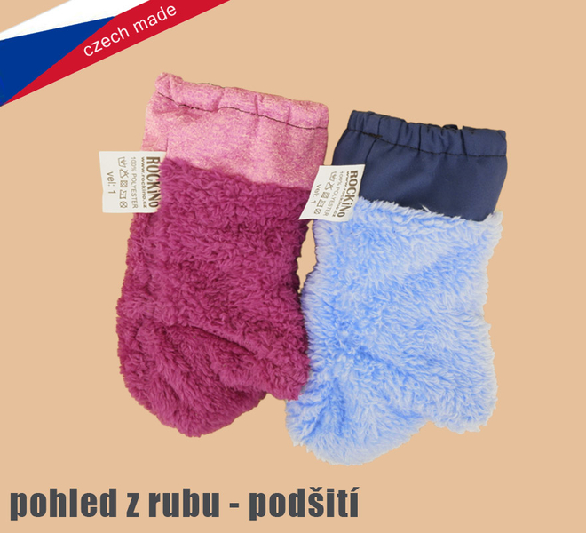 Softshellové rukavice ROCKINO vel. 1,2 vzor 6321 černé