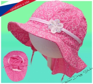 Dievčenský klobúk ROCKINO veľ. 44 vzor 3758 - svetloružová