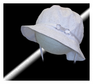 Dívčí klobouk ROCKINO vel. 46,48 vzor 3574 - bílý