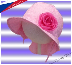 Dievčenský klobúk ROCKINO veľ. 46,48,50,52 vzor 3923 - ružový