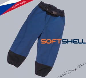 Detské softshellové zateplené nohavice ROCKINO veľ. 140,146 vzor 8160 - modročierne