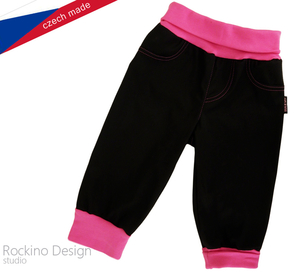 Softshellové nohavice ROCKINO - Hustey veľ. 68,74 vzor 8264 - čiernoružové