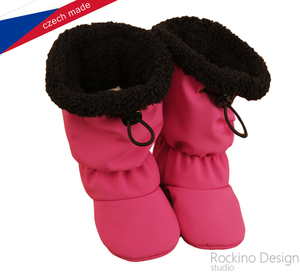 Detské softshellové topánočky ROCKINO vzor 6324 - ružové