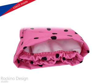 Detské softshellové zateplené nohavice ROCKINO veľ. 128,134,140,146 vzor 8815 - ružové