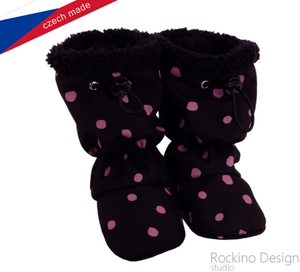Detské softshellové topánočky ROCKINO vzor 6337 - čierne