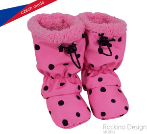 Detské softshellové topánočky ROCKINO vzor 6337 - ružové