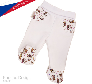 Dupačkové kalhotky ROCKINO vzor 8477 vel. 56,68 - bílé jednorožci