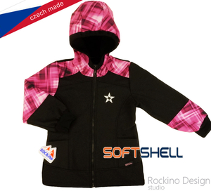 Softshellová detská bunda Rockino veľ. 110,116,122 vzor 8762