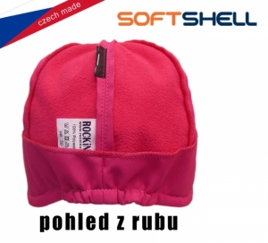 Detská softshellová čiapka ROCKINO veľ. 48,50 vzor 5078 - ružová