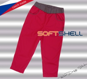 Softshellové nohavice ROCKINO - Hustey vel. 92,98 vzor 8236 - ružovosivé