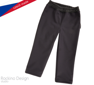 Dětské softshellové kalhoty ROCKINO vel. 128,134,140,146 vzor 8765 - šedé